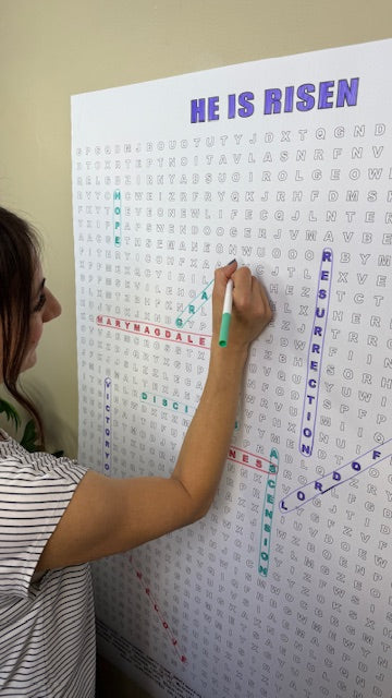 He Is Risen Giant Word Search Puzzle
